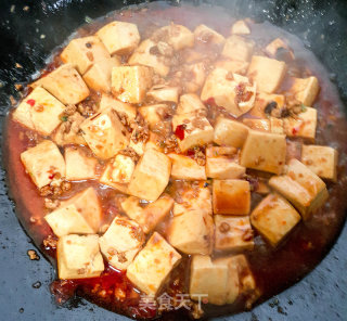 麻辣豆腐盖浇饭的做法步骤：4