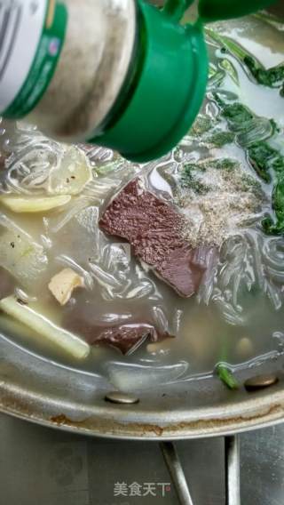 鸭血粉丝汤的做法步骤：14