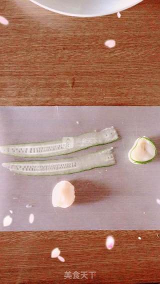心型帆立贝芦笋拼的做法步骤：4