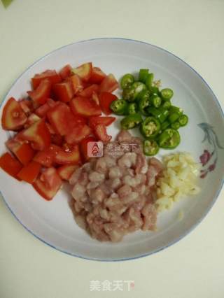香辣肉酱拌荞麦面的做法步骤：2