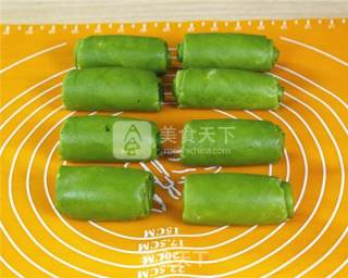 抹茶蛋黄酥的做法的做法步骤：10