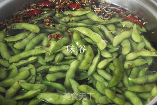 麻辣水煮毛豆的做法步骤：4