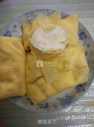 简单易做的奶油班戟的做法步骤：7