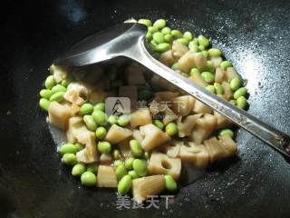 毛豆煮莲藕的做法步骤：8