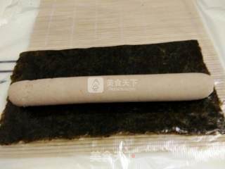 简单自制米奇寿司的做法步骤：2