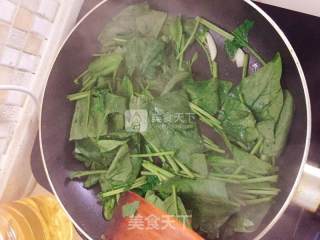 山药菠菜的做法步骤：3