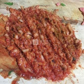 泡菜饼的做法步骤：2