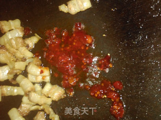 回锅肉的做法步骤：4