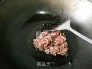茭白炒肉丝的做法步骤：4