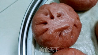 百变面食之红丝绒包子的做法步骤：13