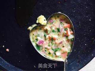 火腿洋葱煎饼的做法步骤：4