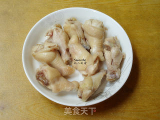 豆豉蒸鸡根的做法步骤：3