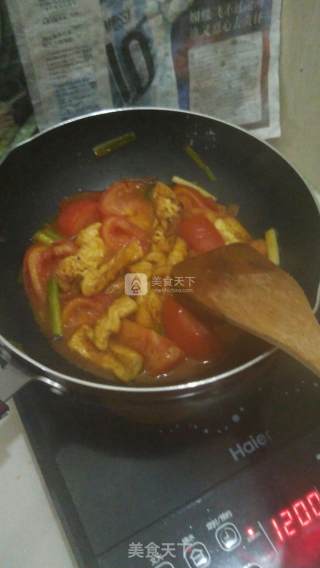 番茄豆腐的做法步骤：11
