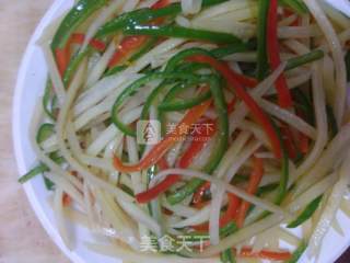 青椒土豆丝的做法步骤：9