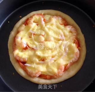 鲜虾时蔬披萨的做法步骤：7