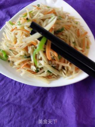 土豆丝~三鲜土豆丝的做法步骤：5