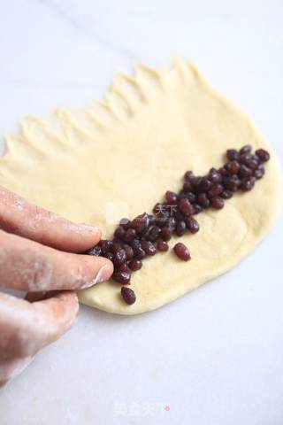 抹茶红豆面包的做法步骤：4
