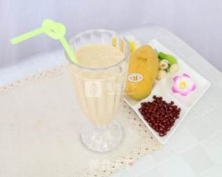 夏日清凉饮品——蜜豆芒果奶昔的做法步骤：5