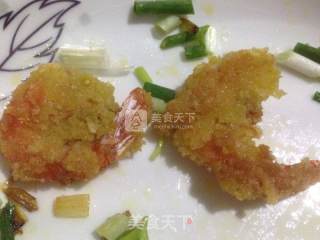 葱香炸虾的做法步骤：7