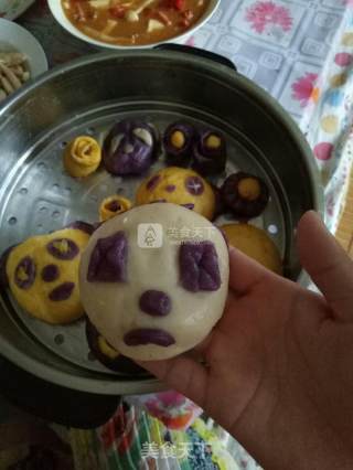 卡通豆沙包的做法步骤：2