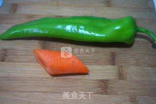 尖椒胡萝卜炒猪肝的做法步骤：4