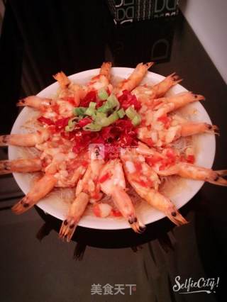 蒜蓉粉丝开背虾的做法步骤：11