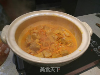开心果姐姐椰汁香芋虫草花煲的做法步骤：8