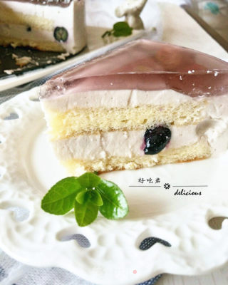 蓝莓镜面慕斯蛋糕的做法步骤：29