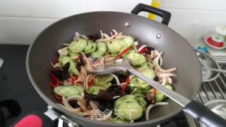 黄瓜木耳肉片的做法步骤：9