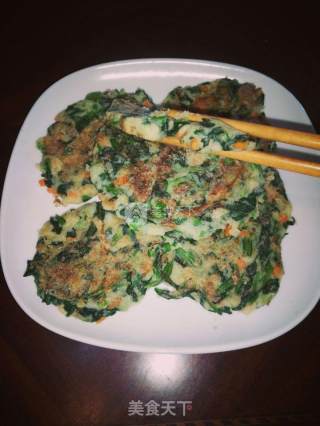 椒盐豆渣蔬菜饼(糊塌子)(纯素食无蛋少油版)的做法步骤：1