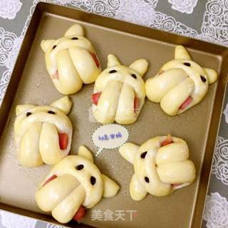 萌兔香肠包的做法步骤：11