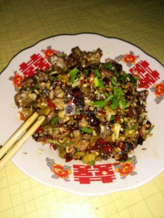 香辣鸡丁的做法步骤：4