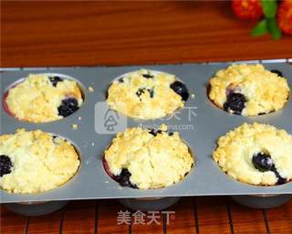 金顶酥粒蓝莓马芬的做法的做法步骤：14