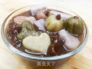 红豆芋圆甜汤的做法步骤：12