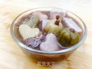 红豆芋圆甜汤的做法步骤：13