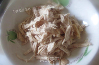 凉拌鸡丝的做法步骤：2