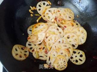 干锅藕片的做法步骤：4