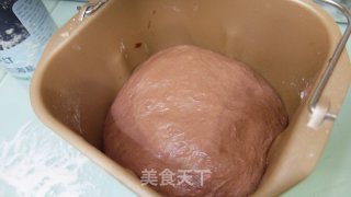 低糖核桃可可豆超级软欧的做法步骤：5