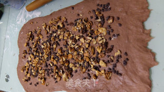 低糖核桃可可豆超级软欧的做法步骤：6
