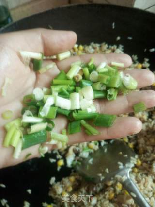 鲜菇玉米炒饭的做法步骤：9