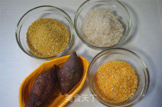 玉米小米红薯米糊的做法步骤：1