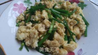 韭菜花炒鸡蛋的做法步骤：6