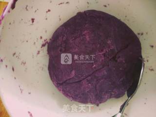 紫薯核桃桂圆球(无糖无油版)的做法步骤：1