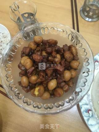 鹌鹑蛋红烧肉的做法步骤：4