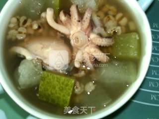 冬瓜薏米墨鱼汤的做法步骤：8