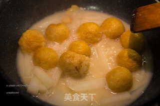 上汤手打鱼肉塞面筋的做法步骤：19