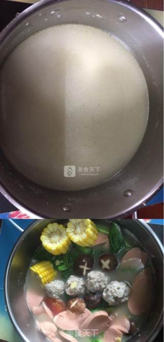 蔬菜丸子汤的做法步骤：8