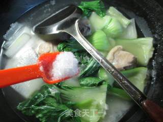 青菜冬瓜鸡腿汤的做法步骤：7