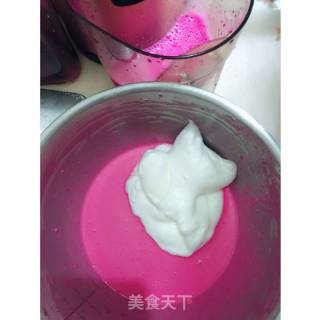 韩优空气炸锅——红心火龙果蛋糕的做法步骤：6
