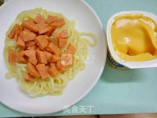 芝士酱捞公仔面的做法步骤：4